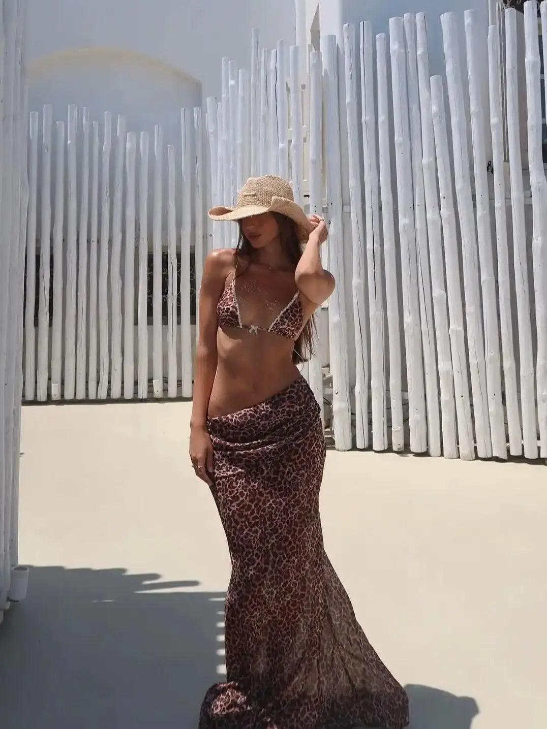 Farbverlaufs-Bikini mit Rock – Sexy Zweiteiler mit Bügel & Bandeau-Top